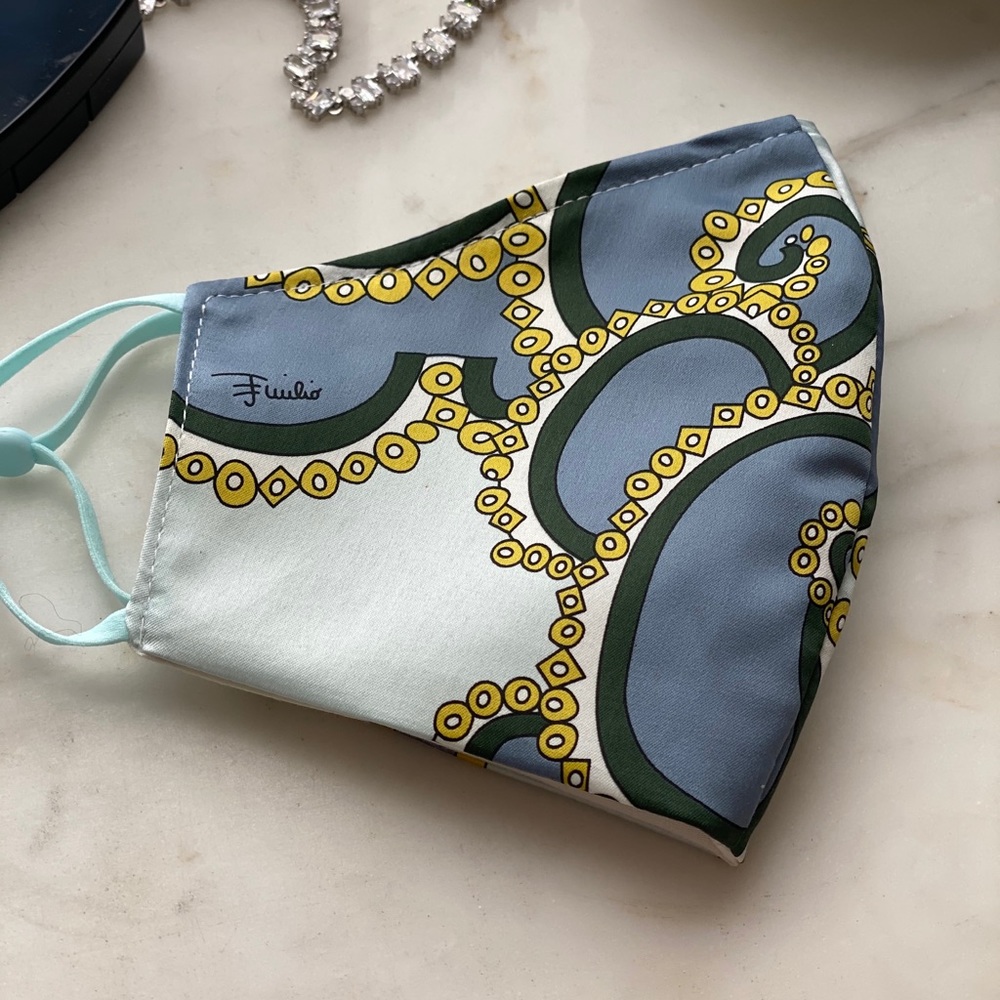 Luxury Face Mask Made From Authentic Emilio Pucci